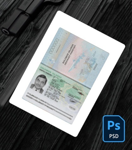 Solomon Islands passport PSD